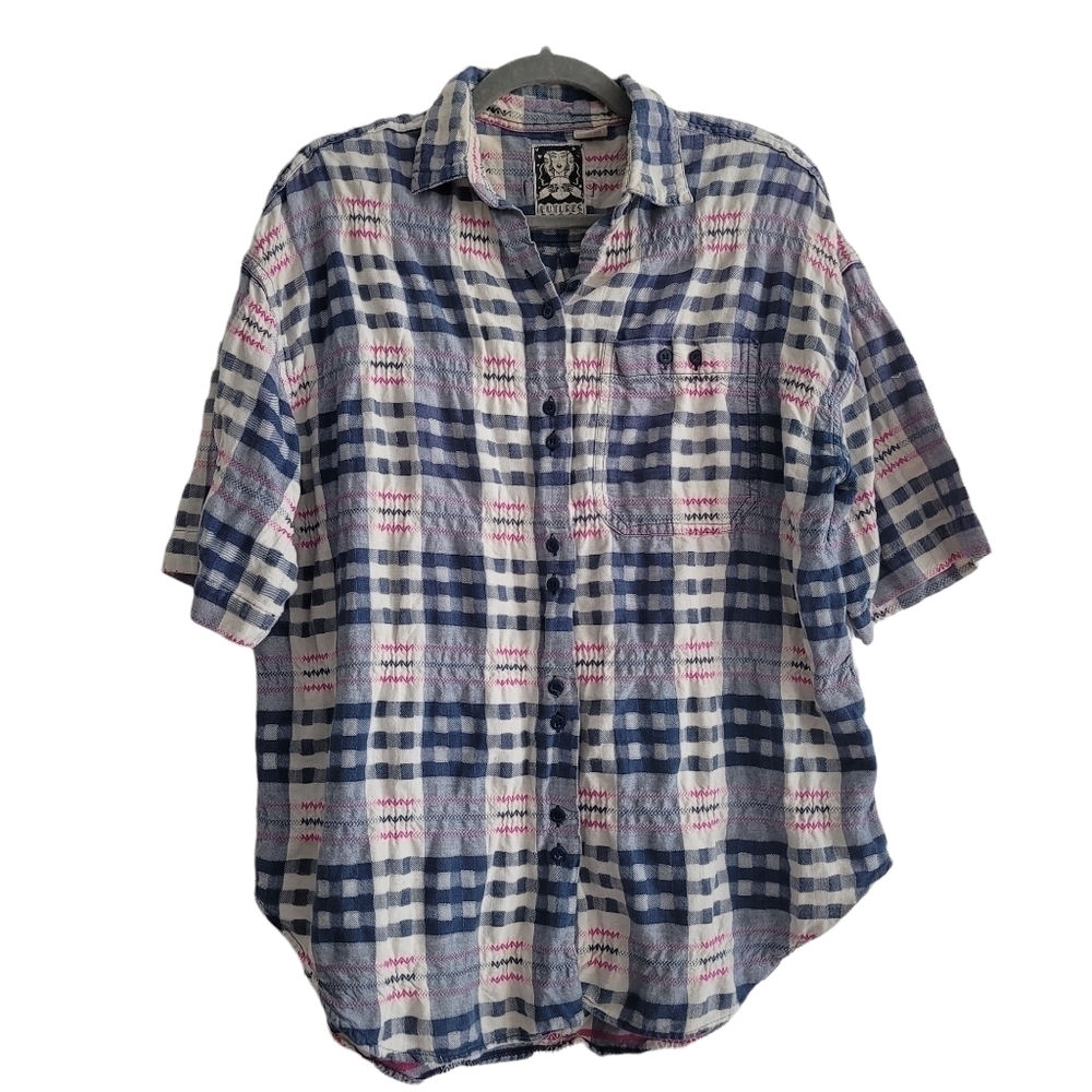 VTG Futures Plaid Button Up Shirt